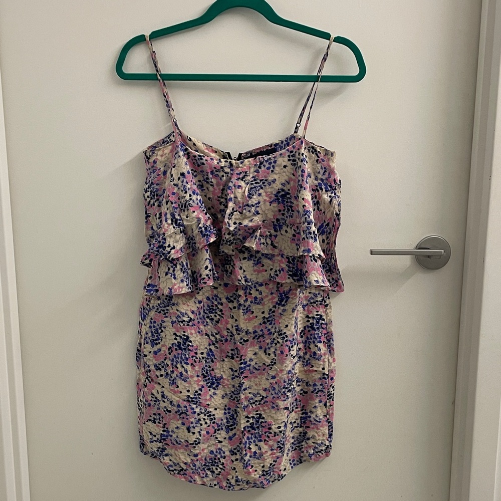 Yumi Kim Pink and Blue Floral Mini Dress